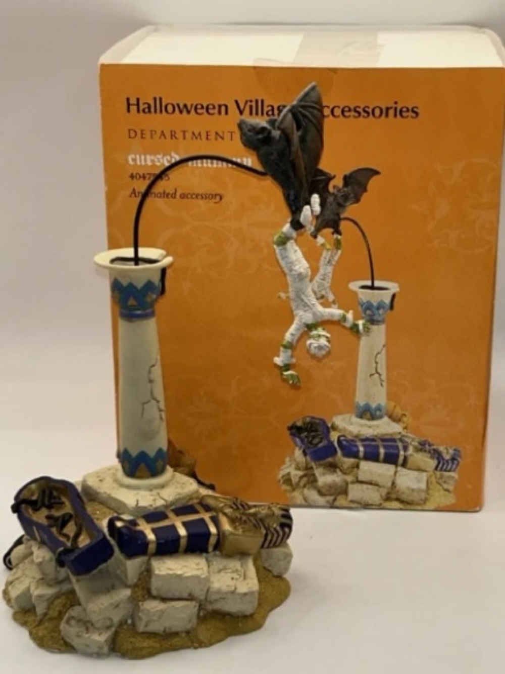 Department 56 Snow Village Halloween “Cursed Mummy” Animated Accessory #4047545